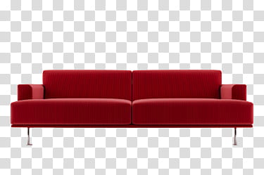 Sofa red fabric.