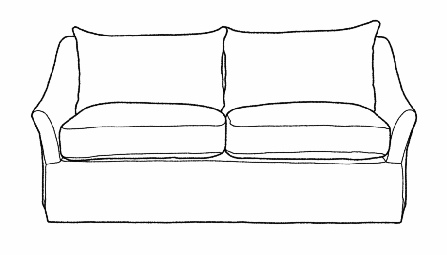 Couch Clipart Black And White