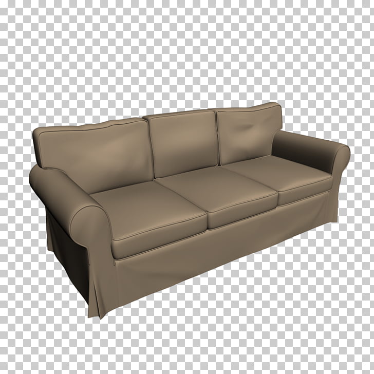 Ikea Ektorp Sofa, brown couch PNG clipart