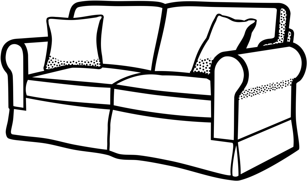 Couch vector pillow.
