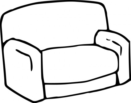 sofa clipart side view