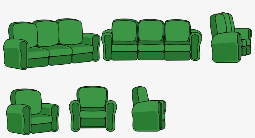 sofa clipart side view