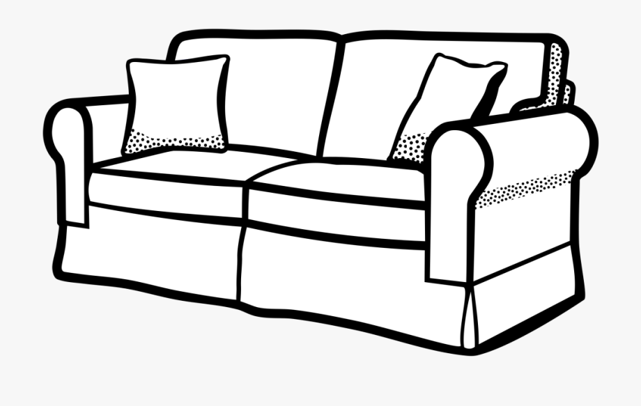 Couch Vector Pillow Clipart