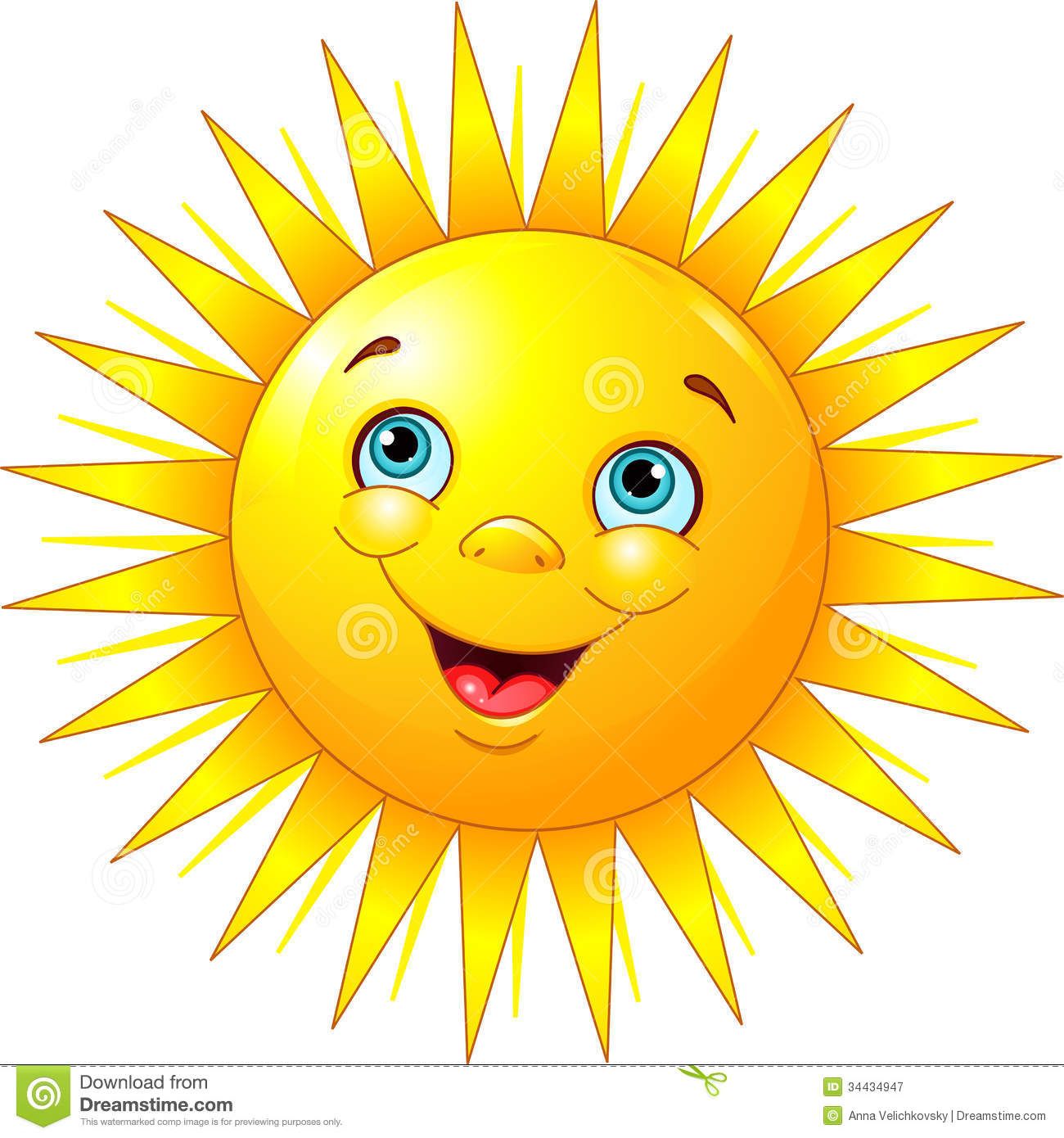 Smiling Sun Royalty Free Stock Photography