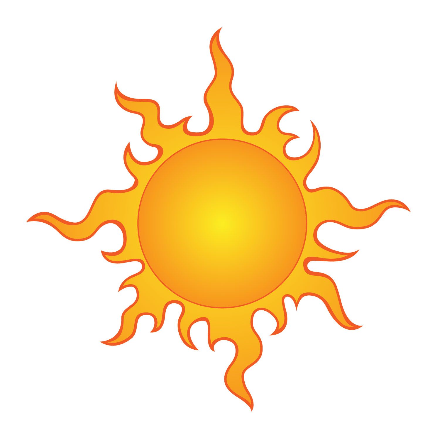 Sun vector image.