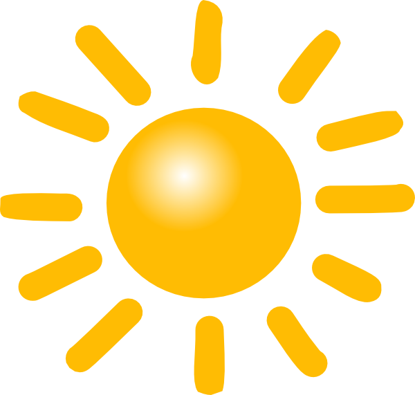 Weather Sunny Clip Art at Clker