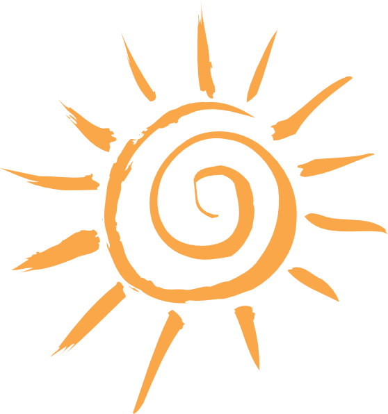 Simple Sun Motif Clip Art at Clker