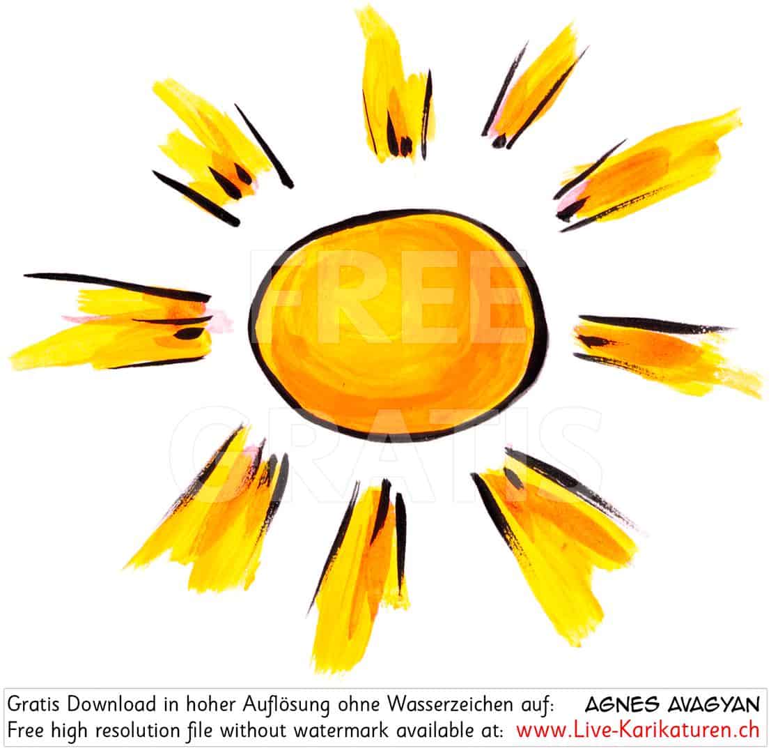 Wettersymbol Sonne Sonnenschein