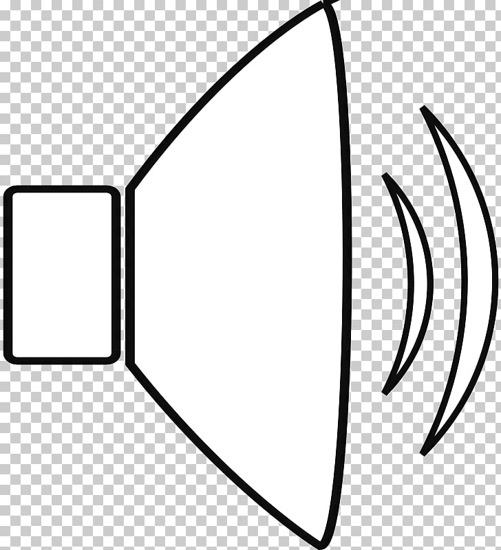 Sound , White cartoon speaker icon, white speaker art PNG