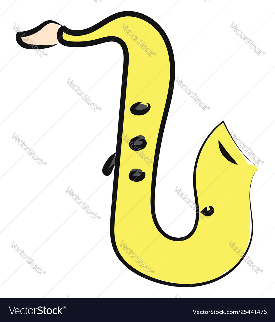 Clipart saxophone reproducing sound or