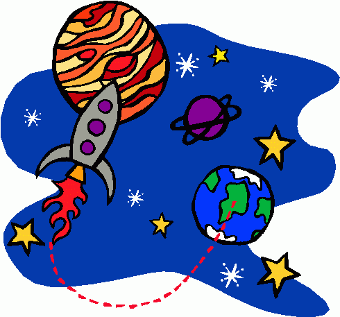 Animated space clipart.