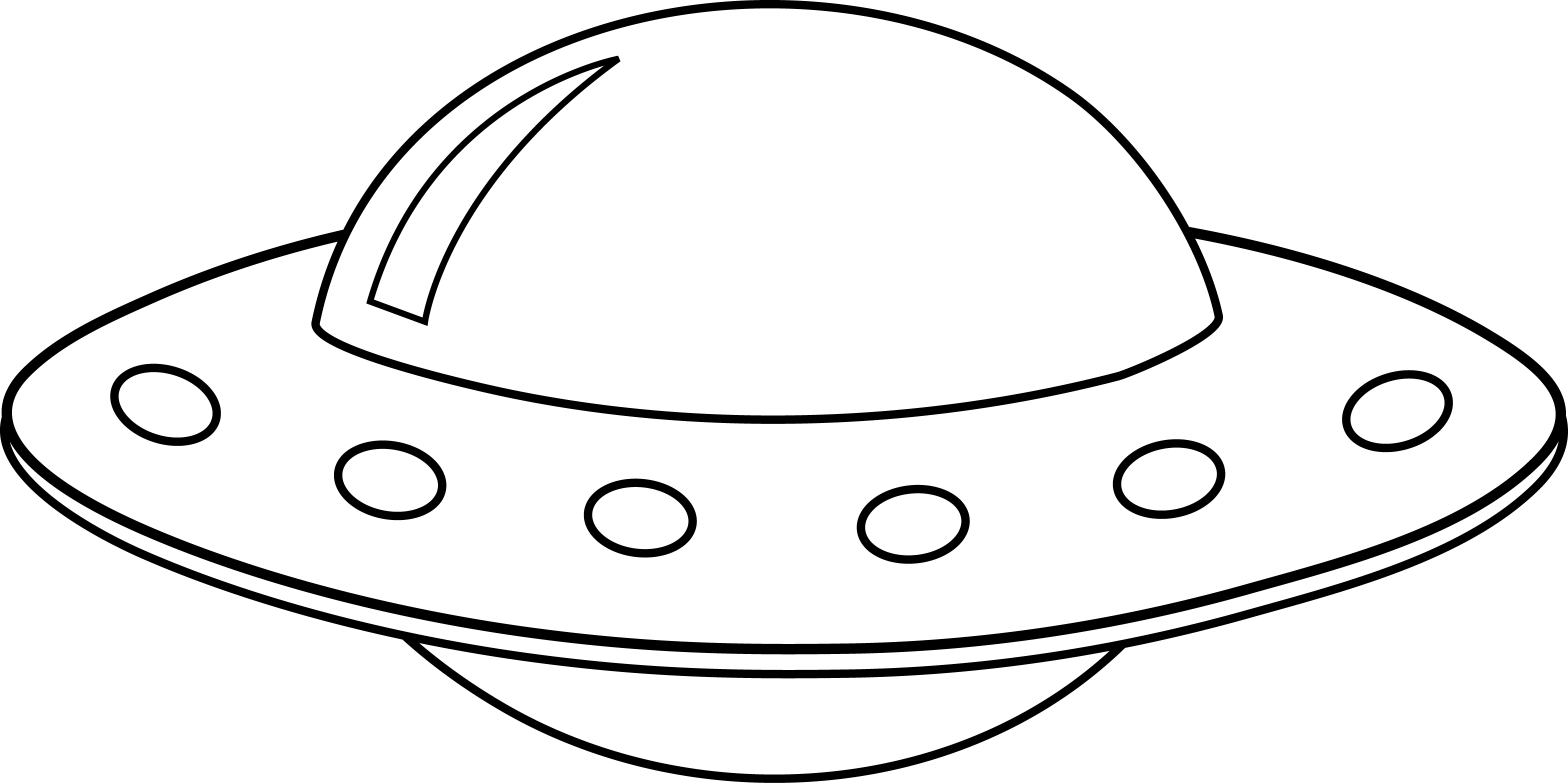 Flying saucer clipart.