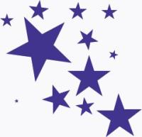 Stars in space clipart