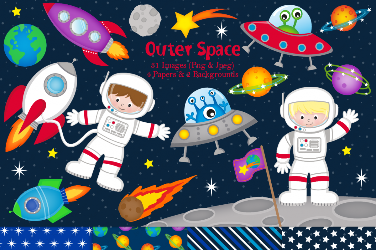 Space clipart, Space graphics