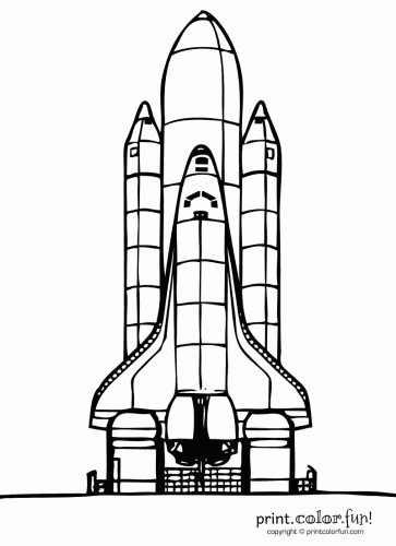 Space shuttle printable Rocket Raketen raket Foguete
