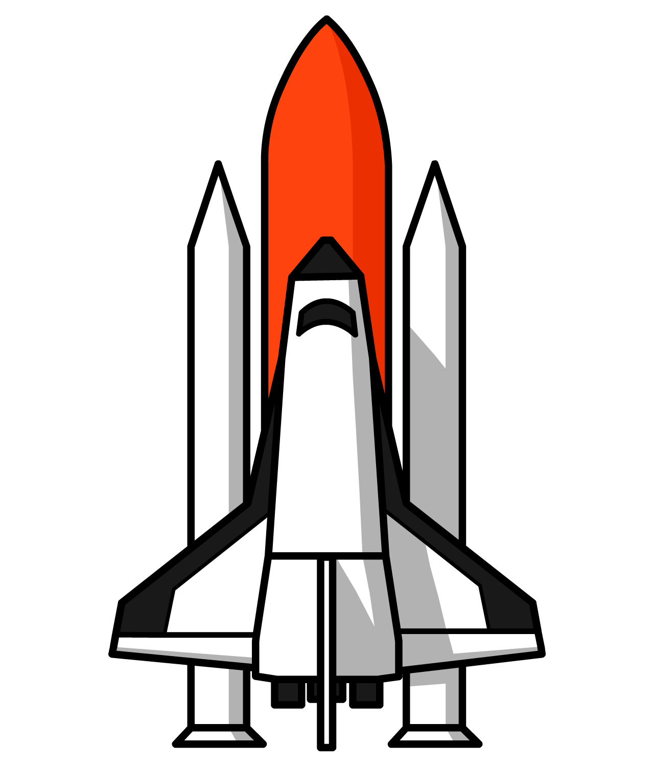 Clipart rocket space.