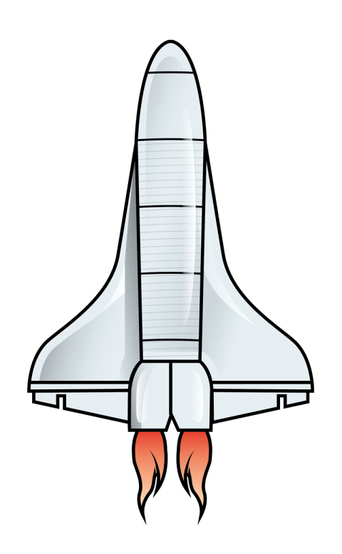 Clipart rocket space.