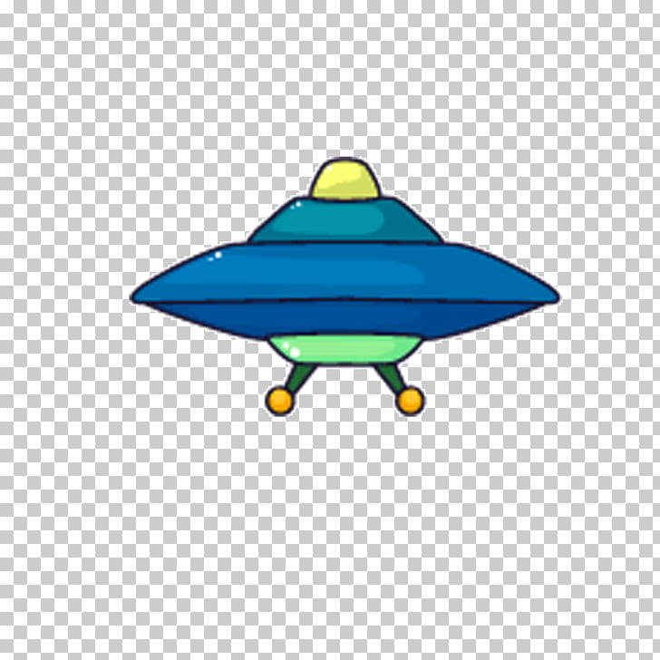 Spacecraft , spaceship, blue and green UFO PNG clipart