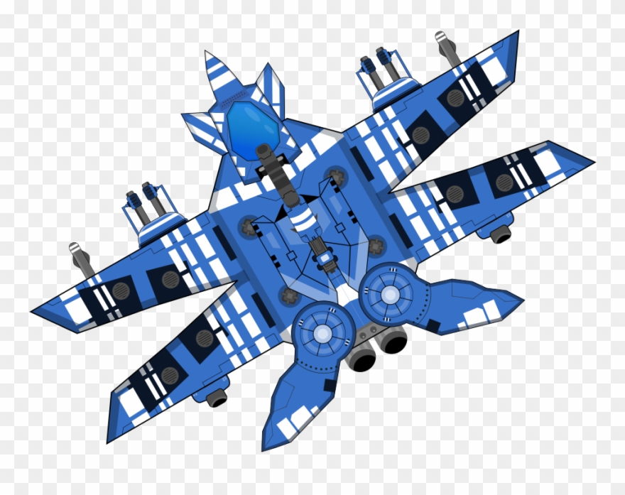 Spaceship blue sci.