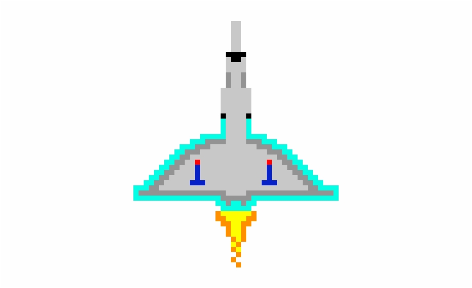 spaceship clipart pixel