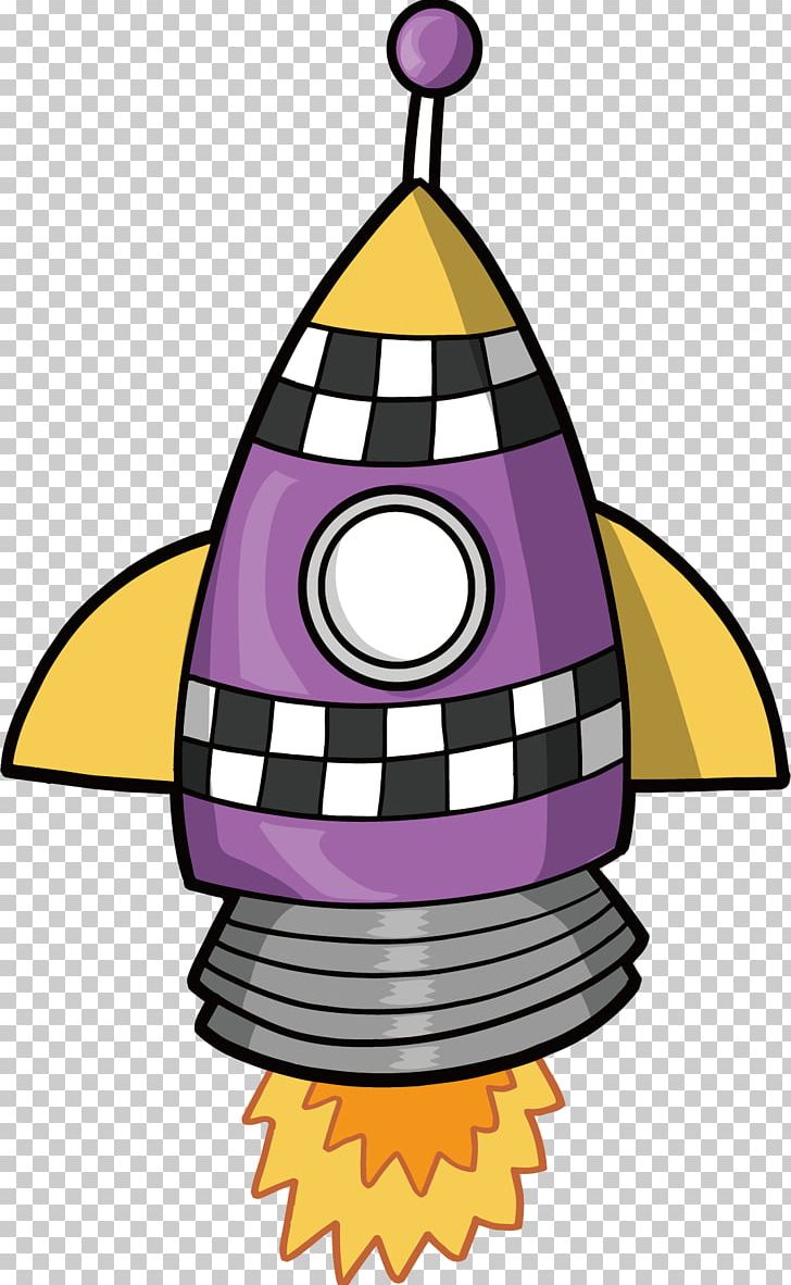 spaceship clipart purple