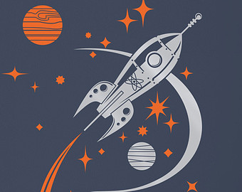 Free Vintage Spaceship Cliparts, Download Free Clip Art