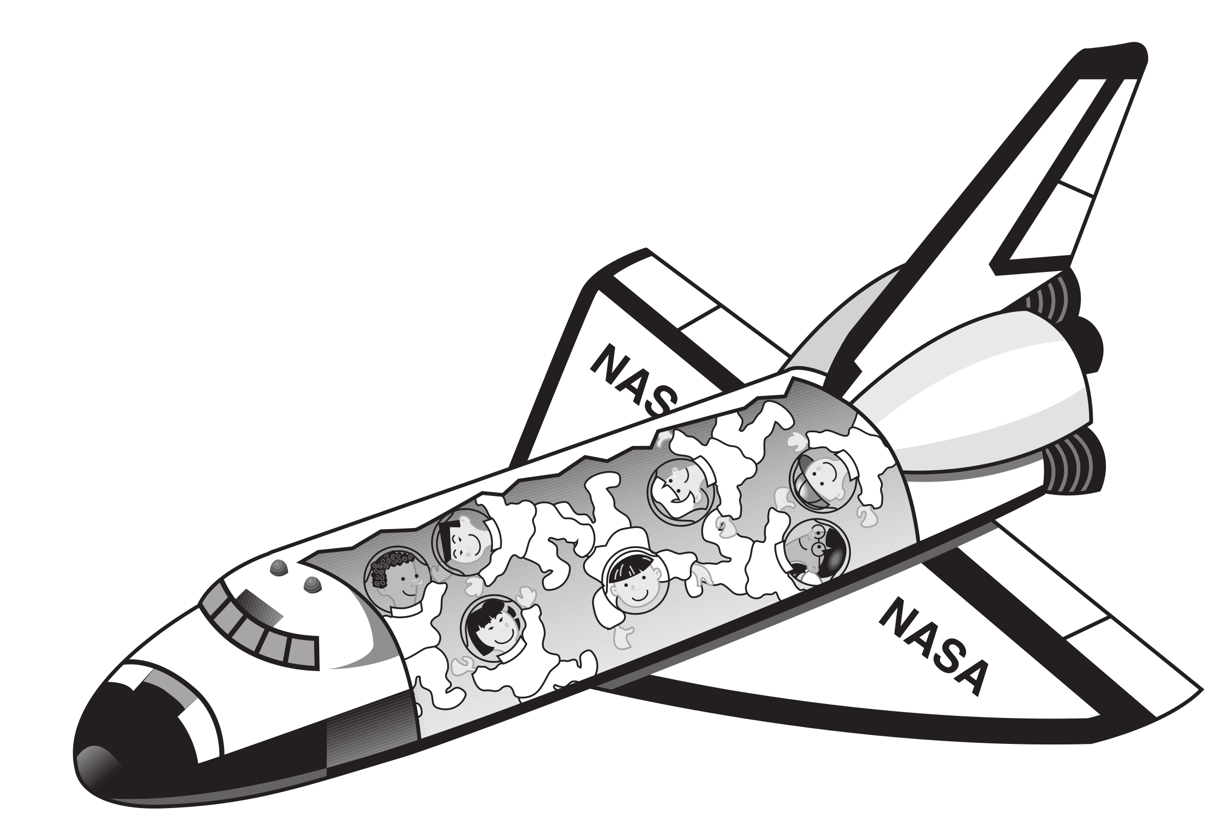 Space shuttle spaceship.