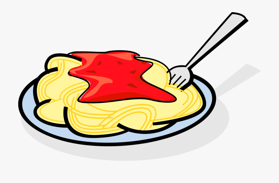 Plate spaghetti clipart.