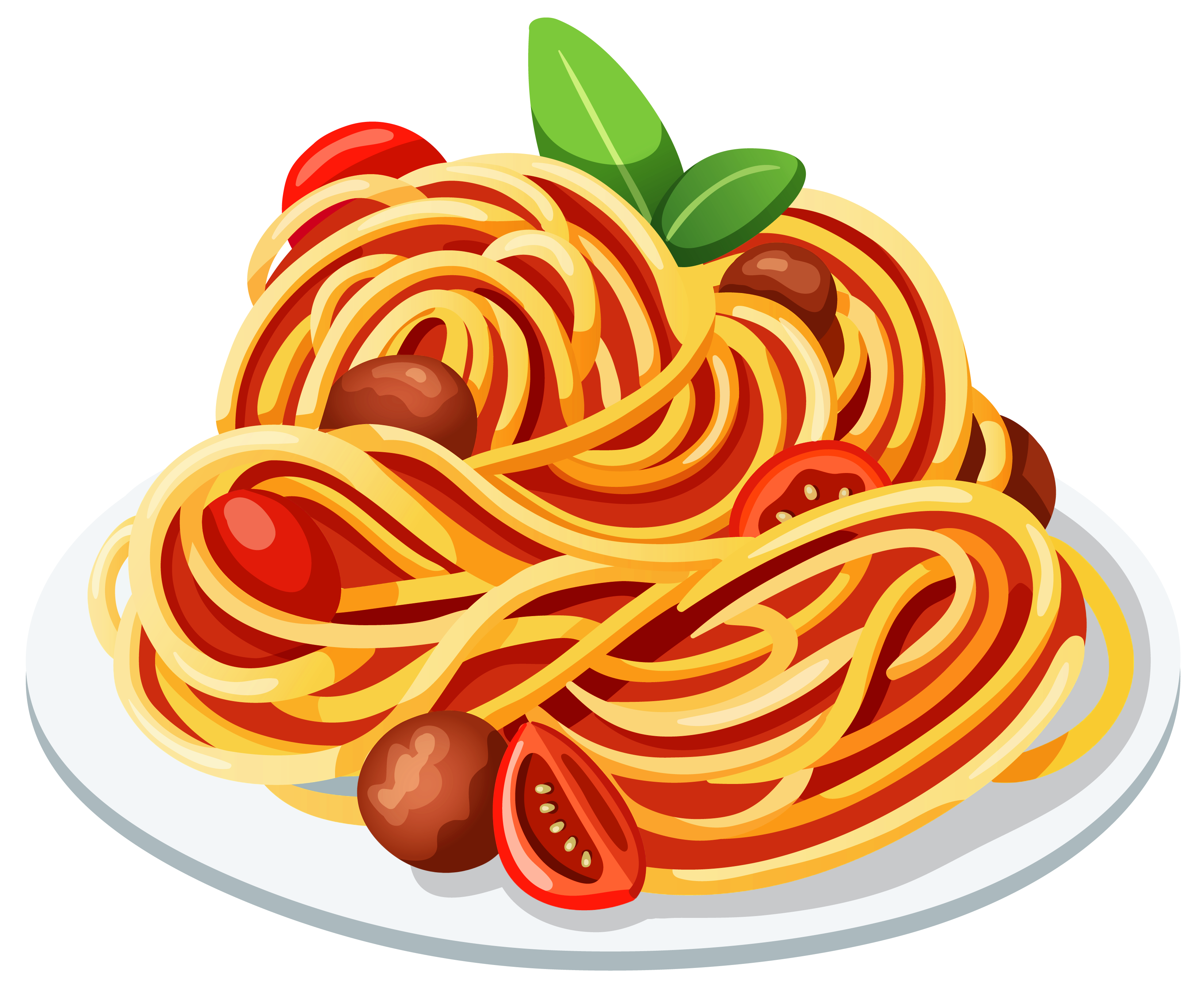 Spaghetti pasta clipart.