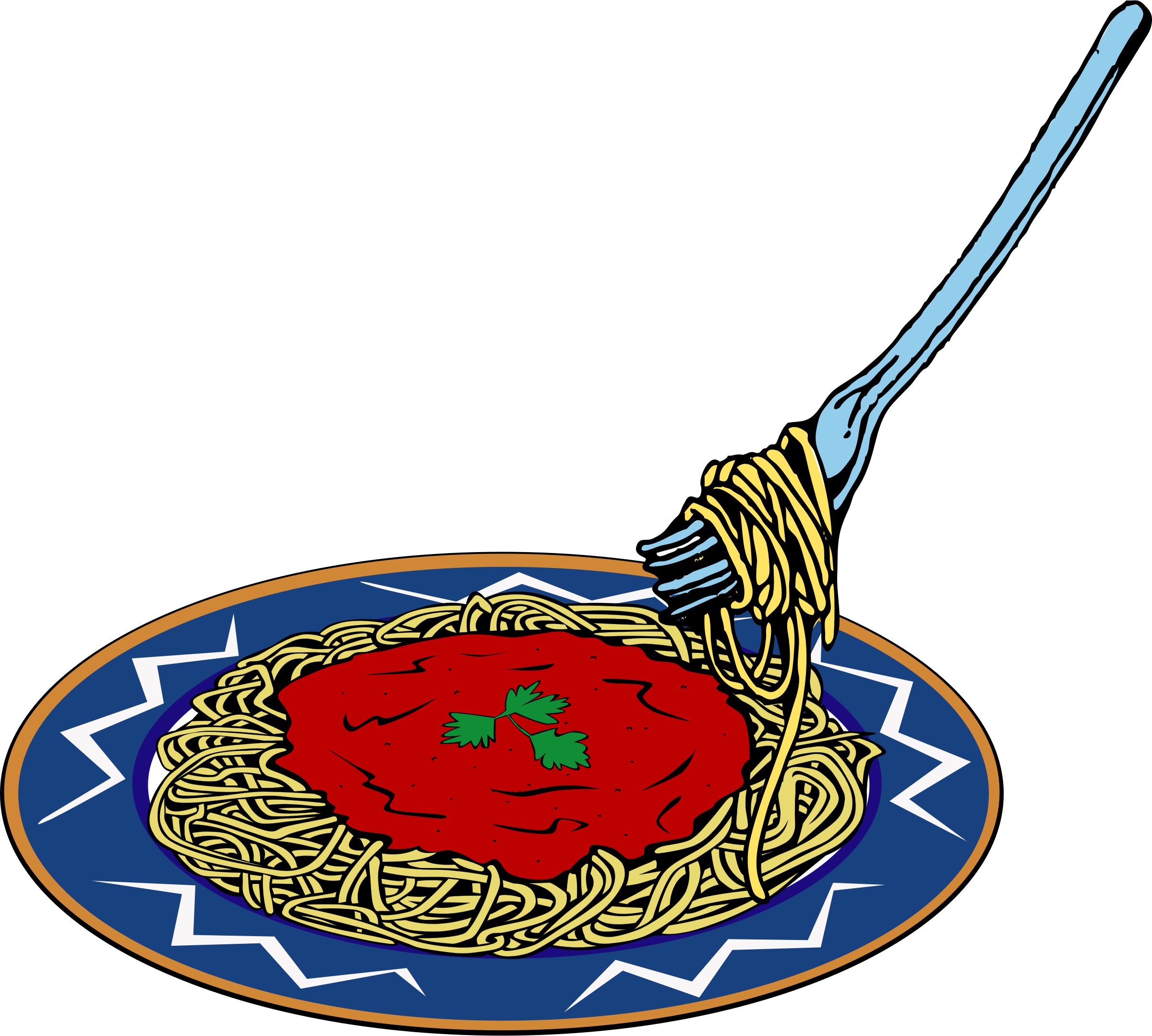 spaghetti clipart illustration