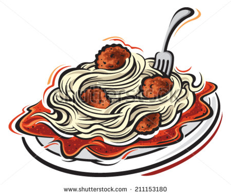 spaghetti clipart plate