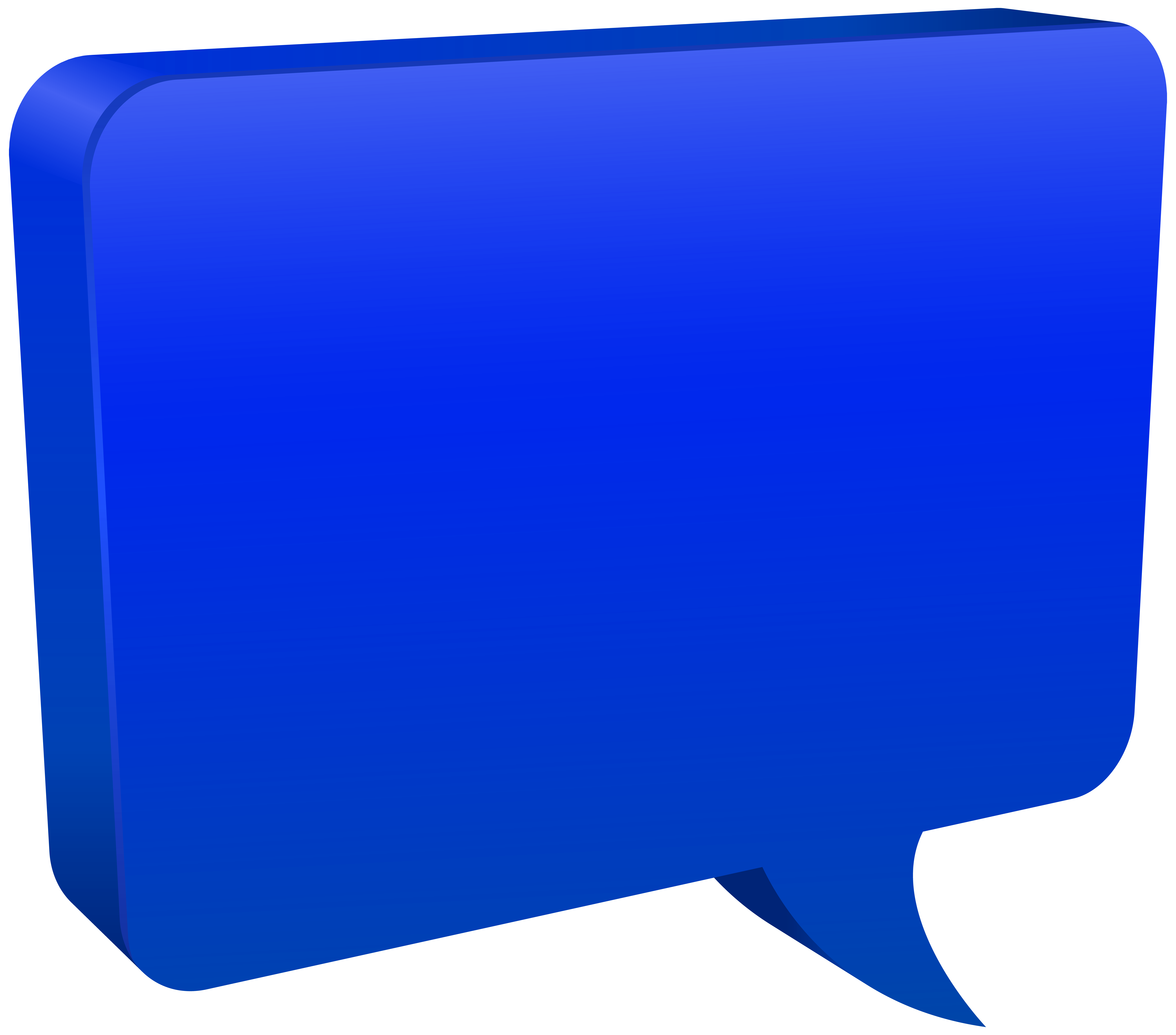 Speech Bubble Blue PNG Clip Art Image