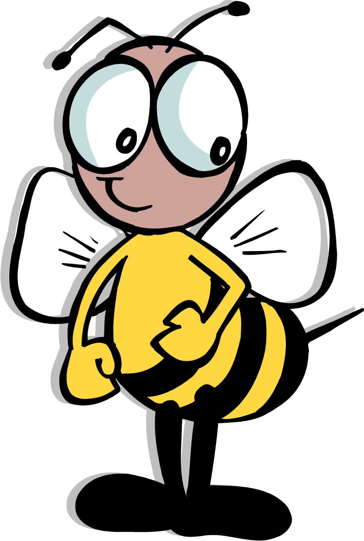 Bee clipart animated.