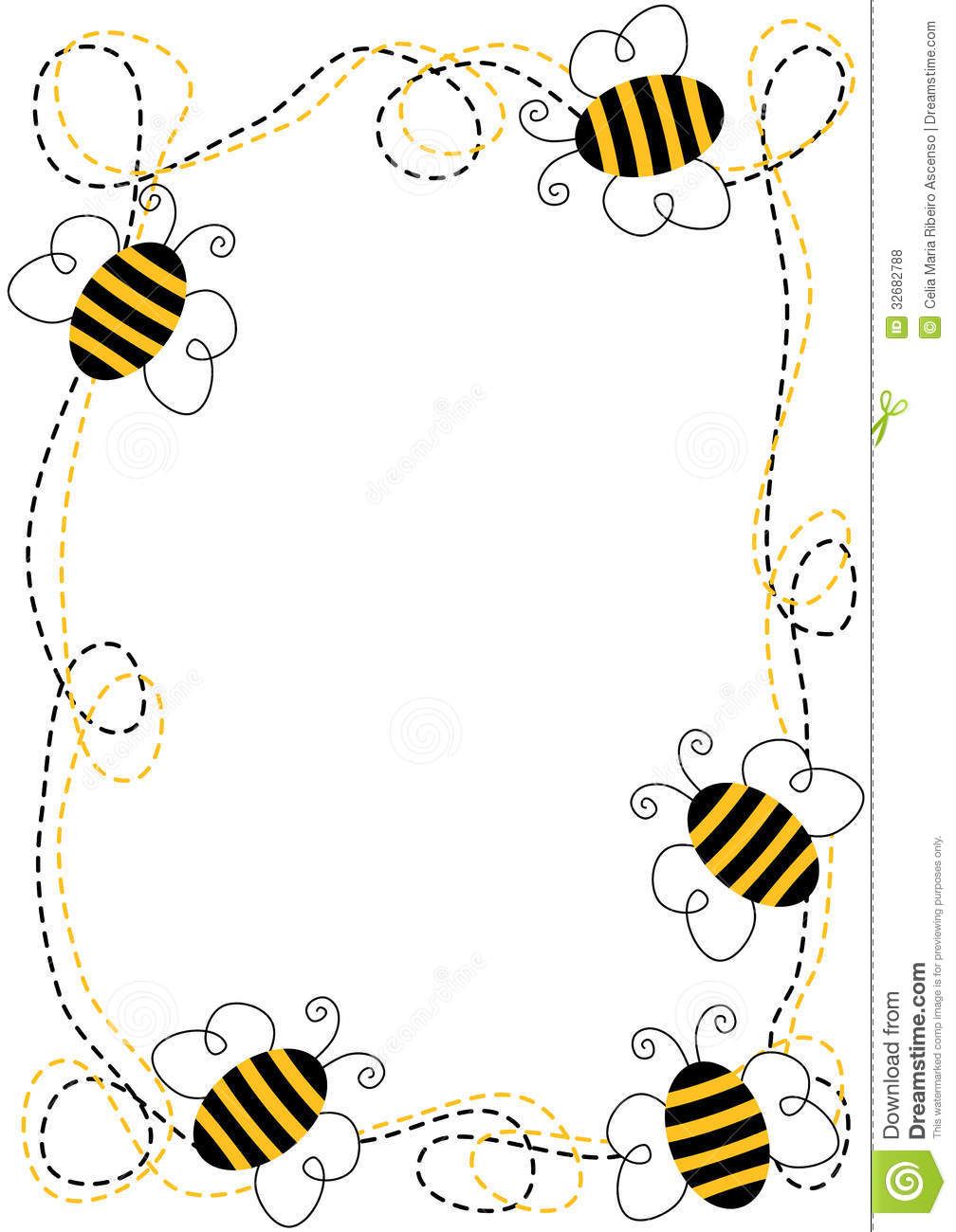 Flying bees frame.