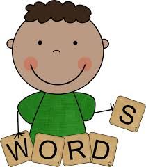 Spelling words list clipart