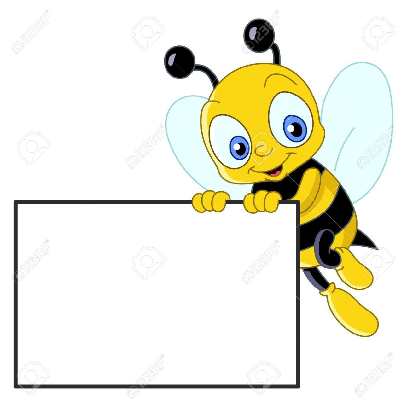 Stock vector bees.