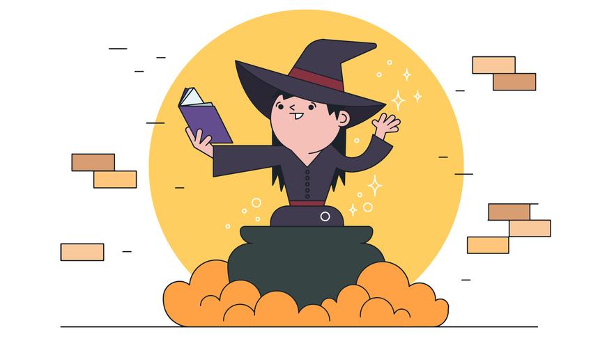 Witch Spell Vector