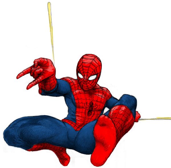spider man clipart animado