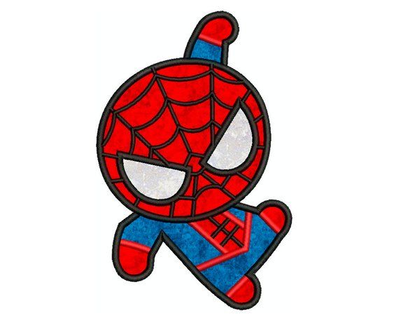Applique baby spiderman.