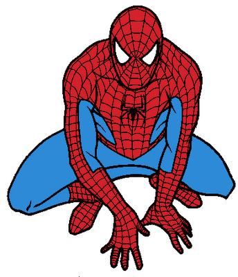 Spiderman Clipart Black And White