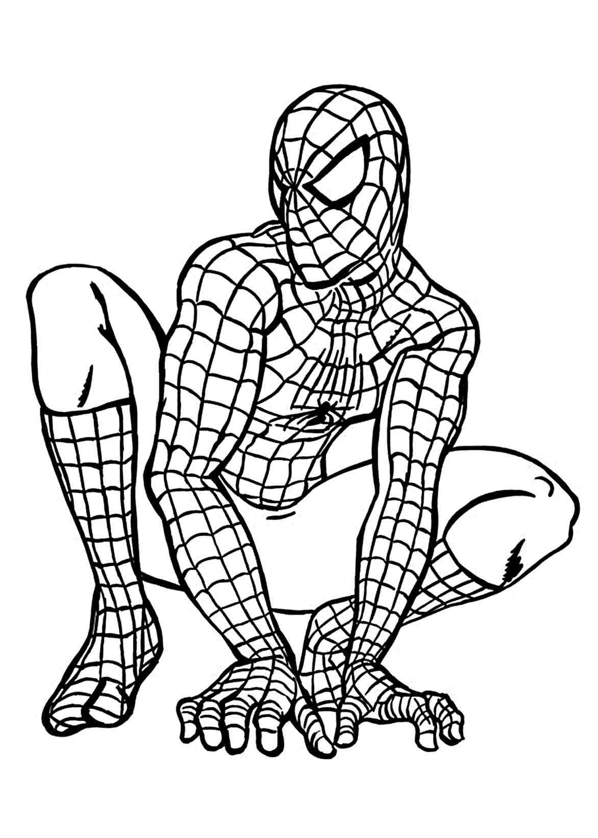 Spiderman drawing step.