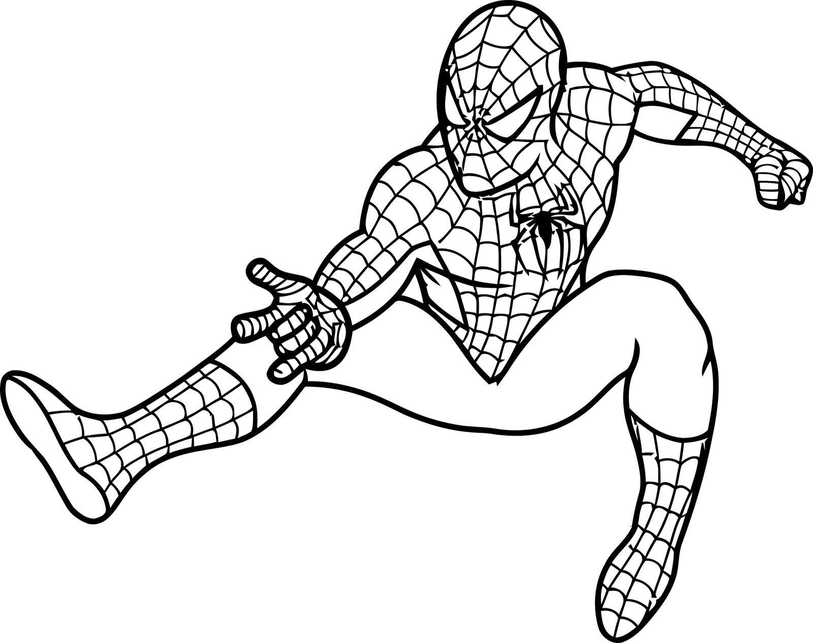 Spiderman spider man black and white clipart clipartfest