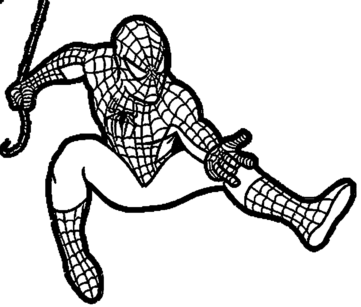Spiderman Clipart Black And White Transparent Png