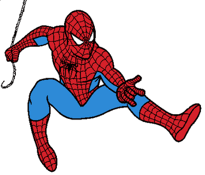 Spiderman Clip Art Cartoon Clipart Images Black and White