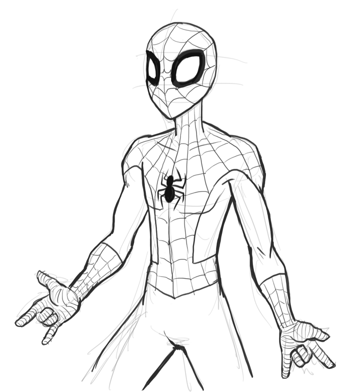 Free Spiderman Drawing Easy, Download Free Clip Art, Free