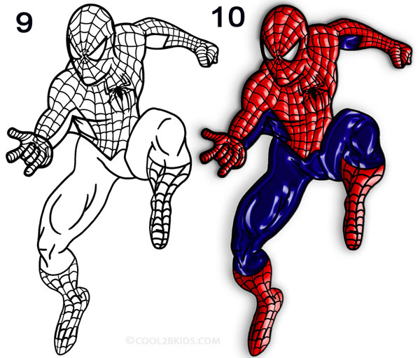 Free spiderman drawing.