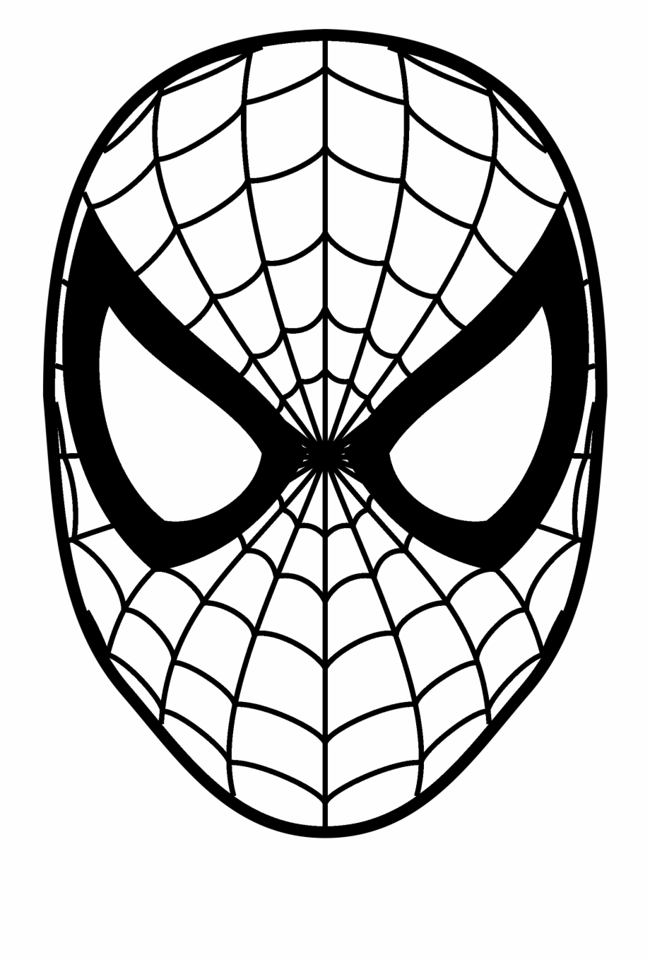 spider man clipart face
