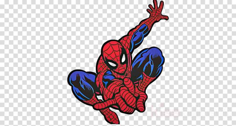 Spiderman clipart red.