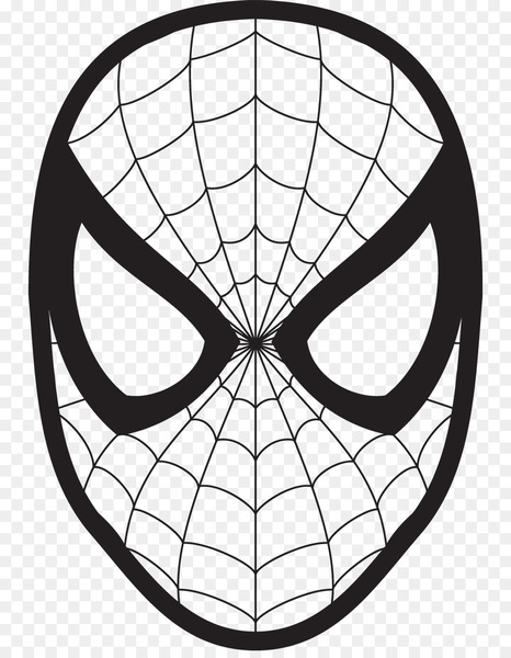 Spiderman drawing face.