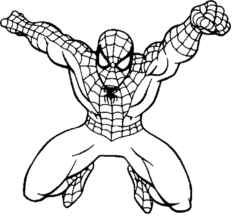 Printable spiderman coloring.
